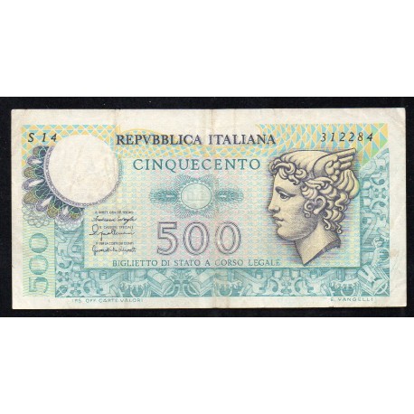 ITALY - PICK 95 - 500 LIRE - 20/12/1976