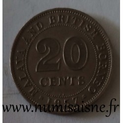 MALAISIE - KM 3 - 20 CENTS 1957