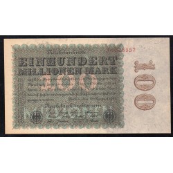 GERMANY - PICK 107 a - 100 MILLIONEN MARK - 22/08/1923