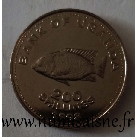 OUGANDA - KM 68 - 200 SHILLINGS 1998 - Tilapia