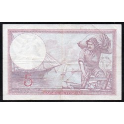 FRANCE - PICK 83 - 5 FRANCS VIOLET - 03/08/1939