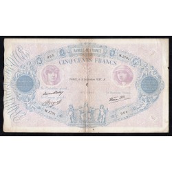 FAY 31/3 - 500 FRANCS BLEU ET ROSE - TYPE 1888 MODIFIÉ - 09/09/1937 - PICK 88