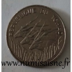 TCHAD - KM 3 - 100 FRANCS 1980 - Gazelles