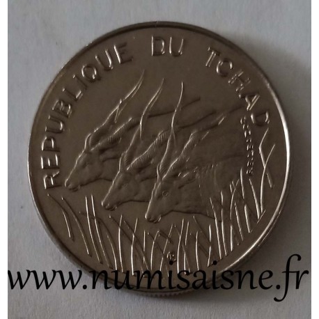 TSCHAD - KM 3 - 100 FRANCS 1982 - Gazellen