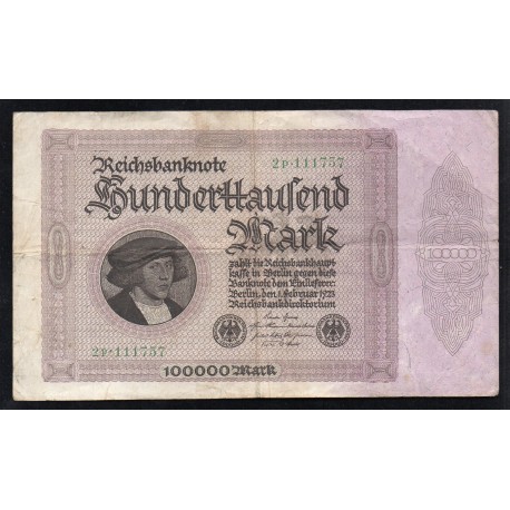 GERMANY - PICK 85 a - 20 000 MARK - 20/02/1923