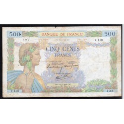 PICK 95 - 500 FRANCS LA PAIX - TYPE 1939 - 16/05/1940