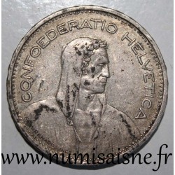 SWITZERLAND - KM 40 - 5 FRANCS 1937 B - Berne