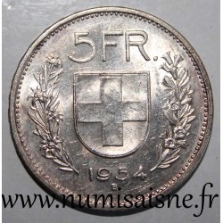 SUISSE - KM 40 - 5 FRANCS 1954 B - Berne