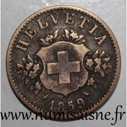 SCHWEIZ -  KM 7 - 20 RAPPEN 1859 B - Berne