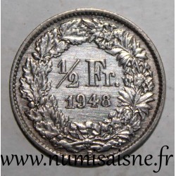 SUISSE - KM 23 - 1/2 FRANC 1948 B - Berne