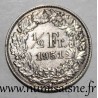 SUISSE - KM 23 - 1/2 FRANC 1951 B - HELVETIA DEBOUT