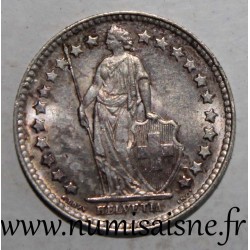 SWITZERLAND - KM 23 - 1/2 FRANC 1952 - STANDING HELVETIA