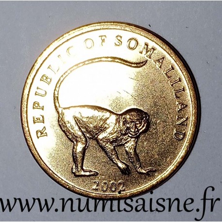 SOMALIE - KM 111 - 50 SHILLINGS 2002 - Singe mandrill