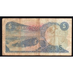 OUGANDA - PICK 1 a - 5 SHILLINGS - ND 1966