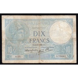 FRANKREICH - PICK 84 - 10 FRANCS MINERVE - 02/11/1939