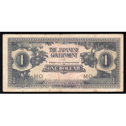 MALAISIE - MALAYA - PICK M5 c - 1 DOLLAR - NON DATÉ 1942 - LETTRES MO