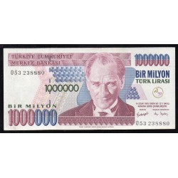TURKEY - PICK 213 - 1 000 000 LIRA - 1970 (2002)