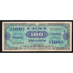 FRANKREICH - PICK 105s - 100 FRANCS VERSO FRANCE - 1945 - SERIE 4 - SS