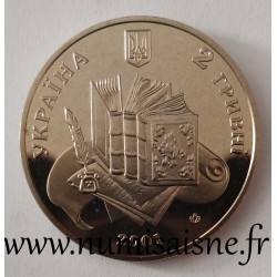 UKRAINE - KM 139 - 2 HRYVNI 2001 - 200 ans de l'écrivain Volodymyr Dal