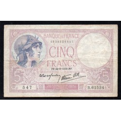 FAY 04/07 - 5 FRANCS VIOLET - 24/08/1939 - PICK 83