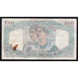 FRANCE - PICK 130 - 1000 FRANCS MINERVE ET HERCULE - 16/05/1946