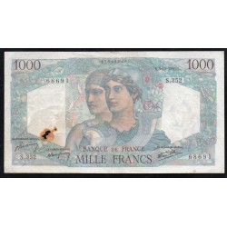 FRANCE - PICK 130 - 1000 FRANCS MINERVE ET HERCULE - 03/10/1946