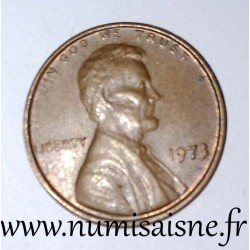 ÉTATS UNIS - KM 201 - 1 CENT 1973 - Philadelphie - LINCOLN SMALL CENT - MEMORIAL