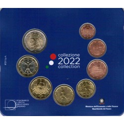 ITALIE - COFFRET EURO BRILLANT UNIVERSEL 2022 - 8 PIECES (3.88 euros)