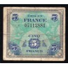 FAY VF 17/01 - 5 FRANCS DRAPEAU - JUIN 1944 - PICK 115