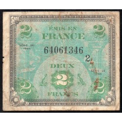 FAY VF 16/02 - 2 FRANCS DRAPEAU - JUIN 1944 - PICK 114