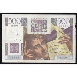 FRANCE - PICK 129 - 500 FRANCS CHATEAUBRIAND - 03/07/1952