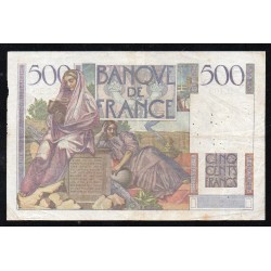 FRANCE - PICK 129 - 500 FRANCS CHATEAUBRIAND - 03/07/1952