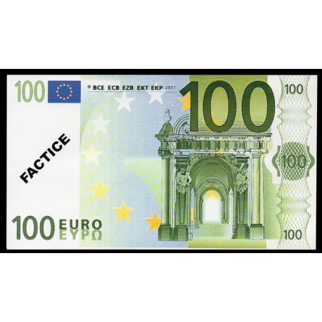 Argent fictif euros