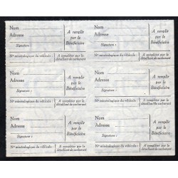 FRANCE - TICKET FOR TEN LITRES FUEL-CAR - 3RD SERIES - FANCY TICKET