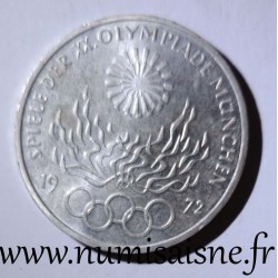 GERMANY - KM 135 - 10 MARK 1972 F - Stuttgart - Munich Olympic Games - Flame