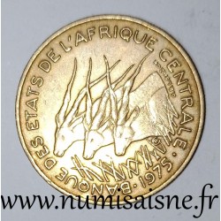 AFRIQUE CENTRALE - KM 10 - 25 FRANCS 1975