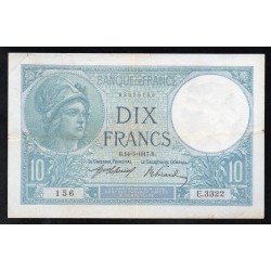 FAY 06/2 - 10 FRANCS MINERVE - TYPE 1915 - 14/05/1917 - E.3322 - PICK 73