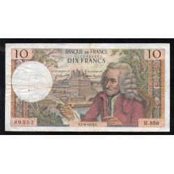 FAY 62/63 - 10 FRANCS VOLTAIRE - 02/08/1973 -M.896 - PICK 147