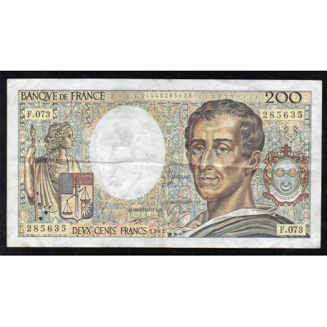 FAY 70/9 - 200 FRANCS MONTESQUIEU - TYPE 1981 - 1989 - F.073 - PICK 155