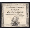 ASSIGNAT ÜBER 10 SOUS - SERIE 1735 - 24/10/1792 - NATIONALE DOMÄNEN