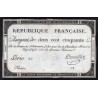 ASSIGNAT DE 250 LIVRES - 7 VENDEMIAIRE L'AN 2 - DOMAINES NATIONAUX - SERIE 62