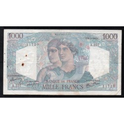 FRANKREICH - PICK 130 - 1000 FRANCS MINERVE ET HERCULE - 25/04/1946 - A.257