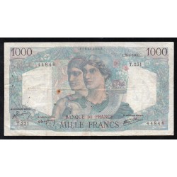 FRANKREICH - PICK 130 - 1000 FRANCS MINERVE ET HERCULE - 25/04/1946 - T.251