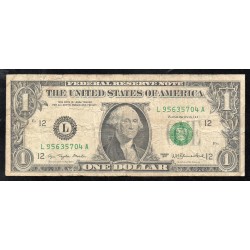 ETATS-UNIS - PICK 462 a - 1 DOLLAR 1977 - SERIE L