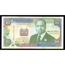 KENYA - PICK 24 d - 10 SHILLINGS - 02/01/1992