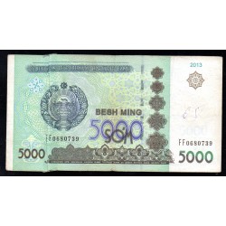 UZBEKISTAN - PICK 83 - 5 000 SUM - 2013