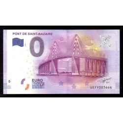 FRANCE - BILLET DE 0 EURO SOUVENIR - PONT DE SAINT-NAZAIRE