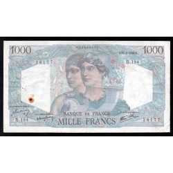 FRANKREICH - PICK 130 - 1000 FRANCS MINERVE ET HERCULE - 21/02/1946 - B.194