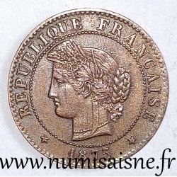 FRANKREICH - KM 826 - 1 CENTIME 1875 K - Bordeaux - TYP CÉRÈS