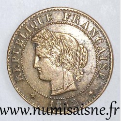 FRANCE - KM 826 - 1 CENTIME 1872 A - Paris - TYP CÉRÈS